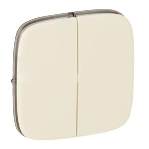 755026 Legrand Valena Allure Kettős kapcsoló burkolat, Elefántcsont