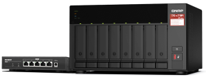8-bay NAS, AMD Ryzen V1000 series V1500B 4C/8T 2.2GHz, 8GB DDR4 RAM (2 x SODIMM
