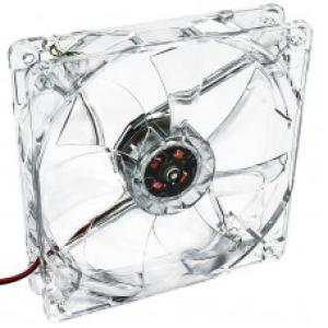 Akyga 12cm (120mm) MOLEX 4 LED ventilátor, fehér - AW-12A-WH