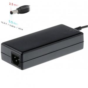 Akyga 12V / 5A 60W 5.5x2.5 mm notebook töltő adapter- AK-ND-30