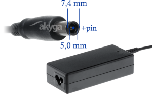 Akyga 18.5V / 3.5A 65W HP töltő adapter - AK-ND-03