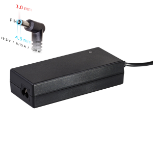 Akyga 19.5V / 6.15A 120W 4.5x3.0mm HP notebook töltő adapter - AK-ND-45