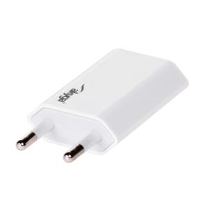 Akyga 1x USB 5V/1A 5W fali töltő adapter, fehér - AK-CH-03