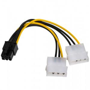 Akyga 2x Molex / PCI-Express 6pin adapter - AK-CA-13