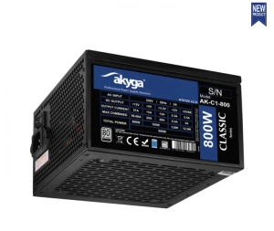 Akyga AK-C1-800 ATX Classic Számítógép tápegység, 800W