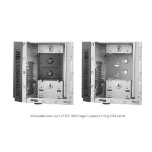 Chieftec Elox számítógépház - HC-10B-OP - Type-C