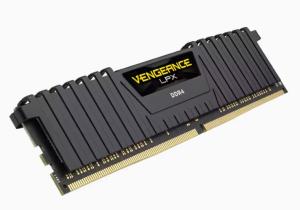 CORSAIR DDR4 16GB (1x16GB) 2666MHz Vengeance LPX RAM, fekete