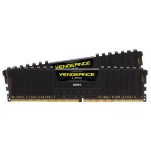 CORSAIR DDR4 16GB (2x8GB) 3200MHz Vengeance LPX RAM, fekete