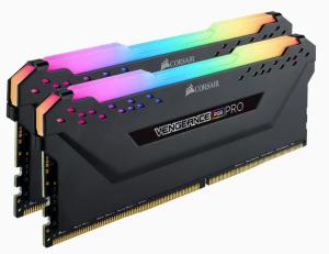 CORSAIR DDR4 32GB (2x16GB) 2666MHz Vengeance Pro RGB RAM, fekete