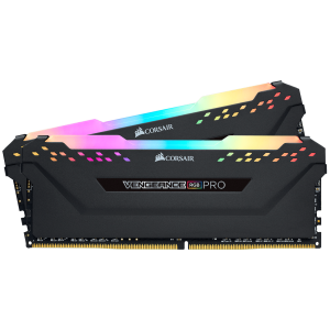 CORSAIR DDR4 32GB (2x16GB) 3000MHz Vengeance Pro RGB RAM, fekete