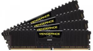 CORSAIR DDR4 32GB (4x8GB) 3200MHz Vengeance LPX RAM, fekete