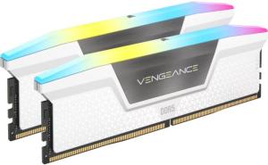 CORSAIR DDR5 6000MHz 32GB (2x16GB) Intel XMP & AMD EXPO VENGEANCE RGB RAM, fehér