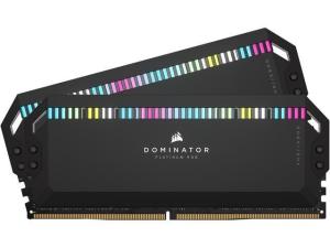CORSAIR DDR5 6200MHz 32GB (2x16GB) XMP DOMINATOR PLATINUM RGB RAM, fekete