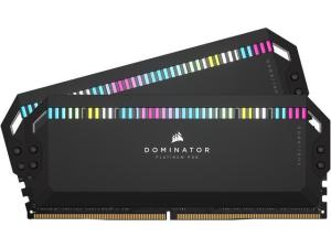 CORSAIR DDR5 6400MHz 64GB (2x32GB) XMP DOMINATOR PLATINUM RGB RAM, fekete