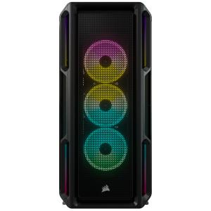 CORSAIR iCUE 5000T RGB Smart számítógépház, fekete