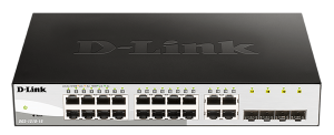 D-Link 16-port 10/100/1000 Gigabit Smart Switch including 4 Combo 1000BaseT/SFP