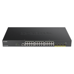 D-link 24-port Gigabit PoE Smart Managed Switch with 4x 10G SFP+ ports, 370Watts