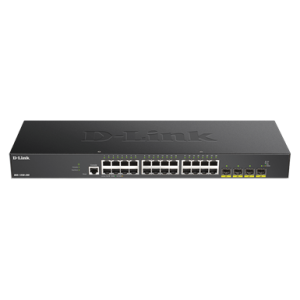 D-link 24-port Gigabit Smart Managed Switch with 4x 10G SFP+ ports 
- 24 x 10/10