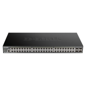 D-link 48-port Gigabit Smart Managed Switch with 4x 10G SFP+ ports
- 48 x 10/100