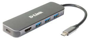 D-link 5-in-1 USB-C Hub with HDMI/Power Delivery