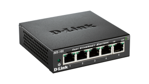 D-Link 5-port 10/100 Metal Housing Desktop Switch
