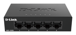 D-link 5-Port Gigabit Ethernet Metal Housing Unmanaged Light Switch without IGMP