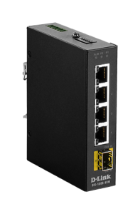 D-link 5 Port Unmanaged Switch with 4 x 10/100/1000BaseT(X) ports & 1 x 100/1000