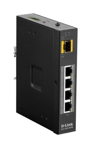 D-link 5 Port Unmanaged Switch with 4 x 10/100/1000BaseT(X) ports (4 PoE) & 1 x