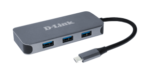 D-link 6-in-1 USB-C Hub with HDMI/Gigbait Ethernet/Power Delivery