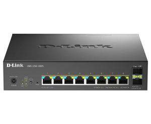 D-link 8-Port 2.5G BASE-T PoE and 2-port 10G SFP+ Smart Managed Switch
- 8 x 100