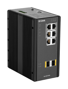 D-link 8 Port L2 Managed Switch with 6 x 10/100/1000BaseT(X) ports (4 PoE) & 2 x