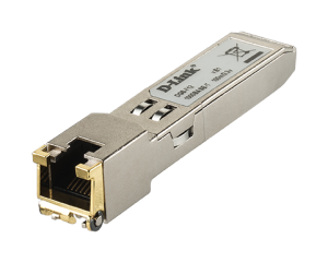 D-link SFP 10/100/1000 BASE-T Copper Transceiver - Up to 1.25Gbps bidirectional