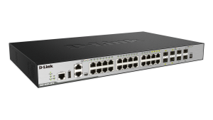 D-link xStack  20-port SFP Layer 3 Stackable Managed Gigabit Switch including 4-