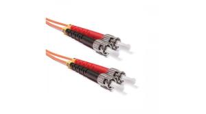 Duplex multimódusú patchkábel 50/125µm (OM3), 2xST-2xST, 2m