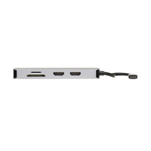 Eaton/TrippLite USB-C Dock, Dual Display 4K 60Hz HDMI, USB 3.2, GbE, 100W