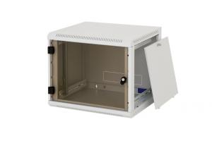 Egyrészes rack, 9U / 595mm mély  mély levehető, zárható oldalfalakkal
