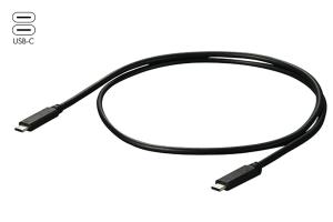 EIZO CC100-BK USB-C to USB-C signal cable, 1 meter, black