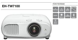 Epson EH-TW7100 házimozi projektor, 4K PRO-UHD, 16:9, ISF kalibráció