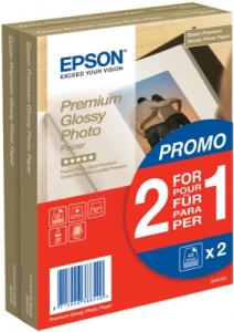 Epson Premium Glossy Photo Paper - (2 for 1), 100 x 150 mm, 255g/m2, 80 Sheets