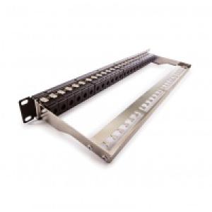 Giga+ MODULAR Cat.6 Patch panel 24xRJ45/u, csatlakozóval