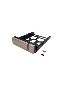 Gold HDD Tray v1 for 3.5" and 2.5" drives without key lock, black, plastic with