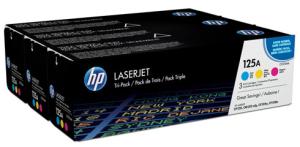 HP laserjet 125A 3 darabos ciánkék/bíbor/sárga tonerkazetták