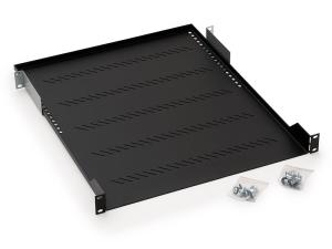 Keline 19“ 350mm perforált polc, 1U, terhelhetősége 50kg