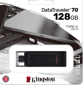 Kingston 128GB USB3.2 C DataTraveler 70 (DT70/128GB) Pendrive