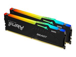 Kingston 32GB/6000MHz DDR5 (2x16GB) FURY Beast Black RGB XMP RAM