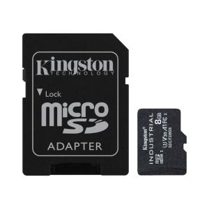 Kingston 8GB microSD Industrial (SDHC Class 10 A1) (SDCIT2/8GB) memóriakártya +
