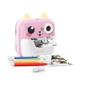 LAMAX InstaKid2 AIPlus Pink Hőpapíros gyerek fényképező Rózsaszín