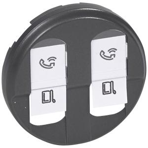 Legrand Céliane 2xRJ45 burkolat, grafit