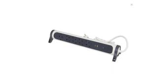 Legrand Elosztósor Premium 5x2P+F, túlfesz, USB-A + USB-C, 1,5 m, fehér
