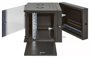 LEGRAND fali rack szekrény 19'' 12U MAG: 626 SZÉL: 600 MÉLY: 610 antracit kétrés